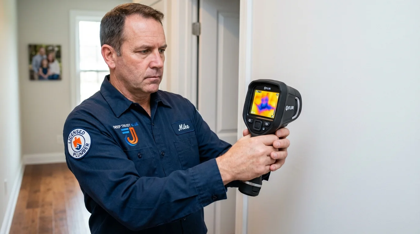 Thermal imaging leak detection by Johns Plumbing LLC in Dale